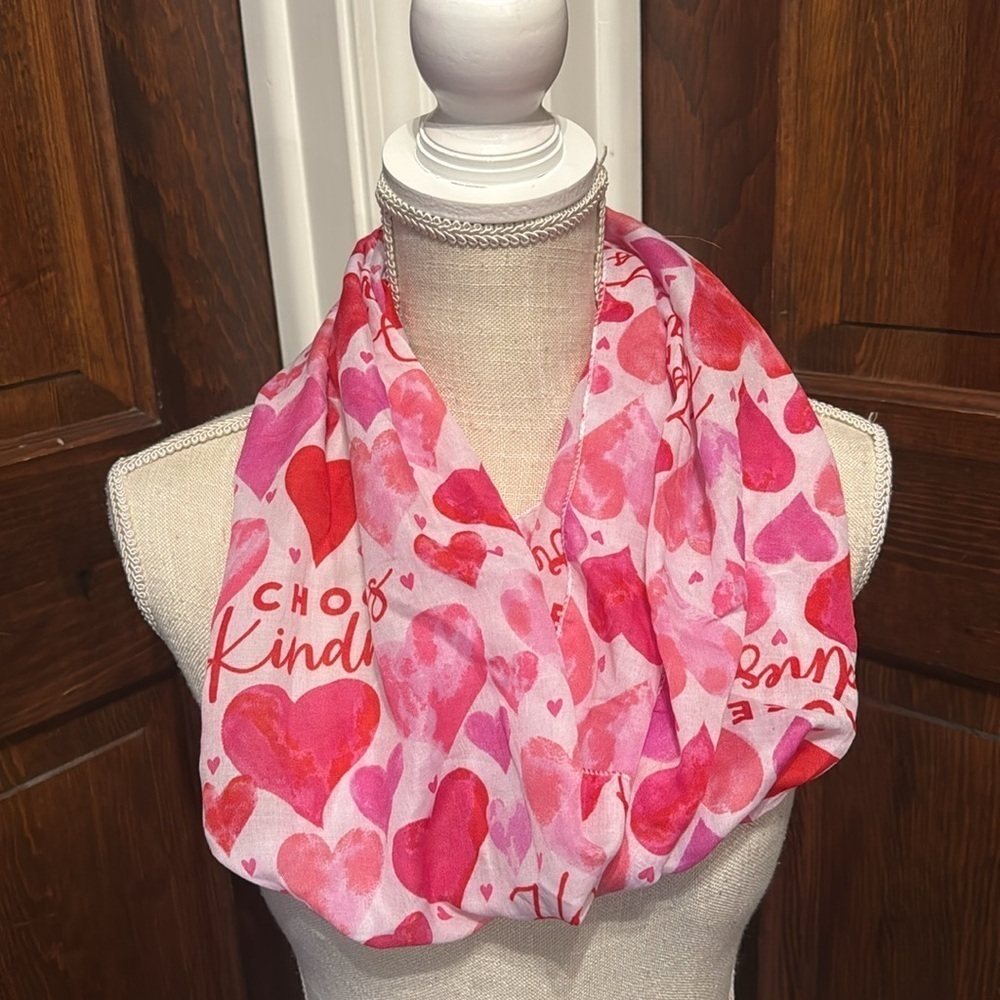 Hearts Infinity Lightweight Scarf